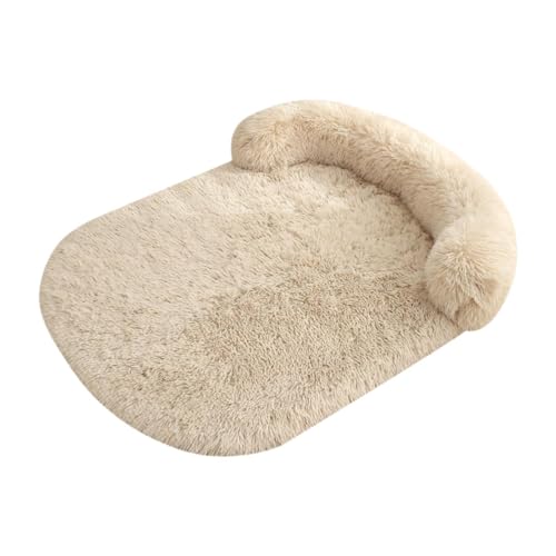 LOVIVER Haustierkatze Hundebett Pet Sofa Kissen Welpe Nest, Hundekissen Schlafmatte, Braun von LOVIVER