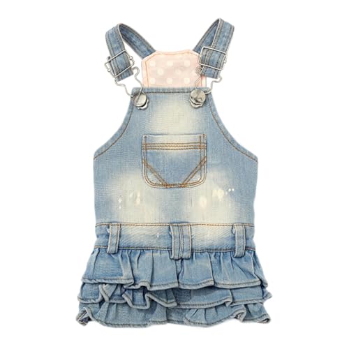 LOVIVER Hund Denim Kleid Katze Prinzessin Kleider Katze Prinzessin Kostüm Sommerkleid Hundekleidung für Haustier Geburtstag Haustier Partys Walking, Xs von LOVIVER