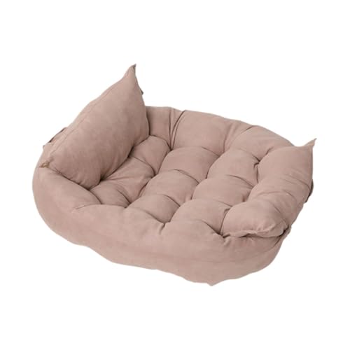 LOVIVER Hundebett, faltbar, für Welpen, Kätzchen, Nest, Bequeme Hundehütte, Haustiermatte, Hell-Pink von LOVIVER