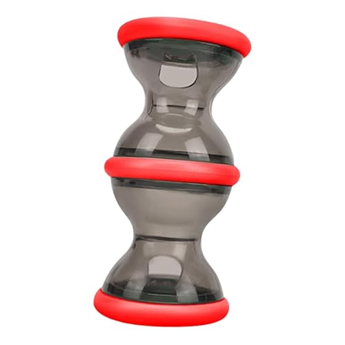 LOVIVER Hundepuzzle Spielzeug Haustier Spielzeug Rolling Slow Feeder Bowl Haustier Tumbler und Hirntüle für Gehirn stimuliert kleine mittelgroßen großen, Rot von LOVIVER