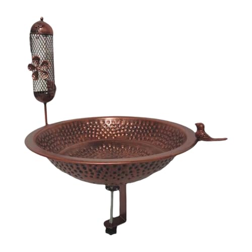 LOVIVER Outdoor -Vogel -Feeder -Balkonschienen Vogelbadewetter für Outdoors Bath Bowl Spa Birdfeeder für Gartenbalkon, Style A von LOVIVER