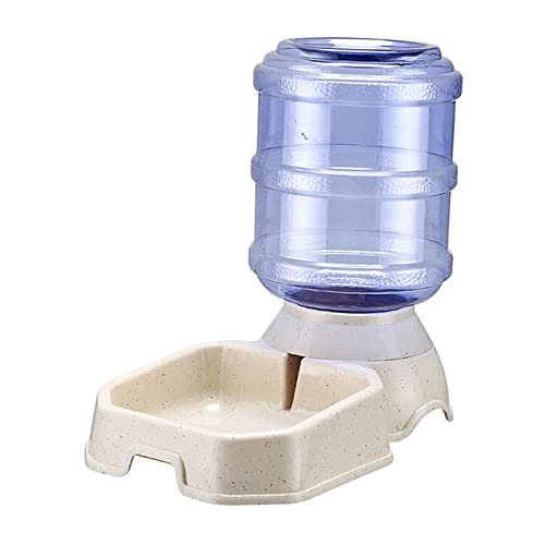 LOVIVER Pet Feeding Solution Automatisches Katzen Hundewasserfutter, Beige, Wasserspender von LOVIVER