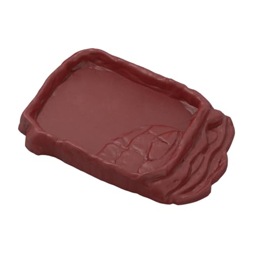 LOVIVER Reptilienrampe Food Bowl Amphibien Fütterungsschale Schildkröten Badewasserstich Badepool für Eidechsen Gecko Hamster Aquarium Ornament, L LOVIVER Reptilienrampe Food Bowl Amphibien Fütterungsschale Schildkröten Badewasserstich Badepool für Eidechsen Gecko Hamster Aquarium Ornament, L von LOVIVER