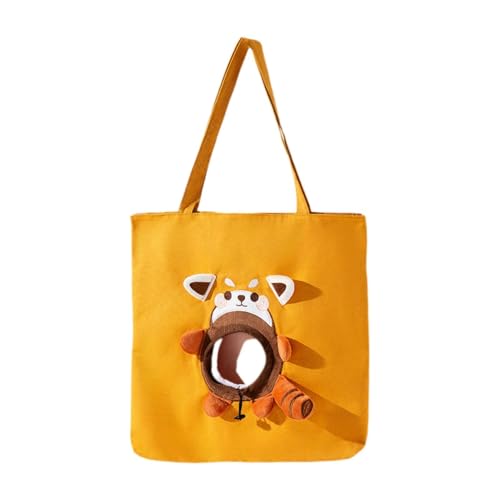 LOVIVER Umhängetasche für Hunde und Katzen, süße Katzentragetasche, bequem für, mit Kordelzugöffnung, Welpen-Outdoor-Handtasche für Kätzchen, Und XL von LOVIVER