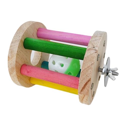 LOVIVER Vogel-Roller-Rasseln, Spielzeug, Papagei-Fußspielzeug, Heimtierbedarf, Futtersuche, Kauglocke, Spielzeug für Kakadus, Nymphensittiche, für kleine von LOVIVER