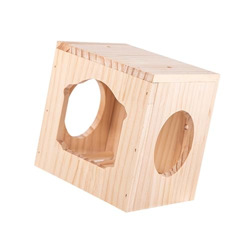 LOVIVER Vogelhauskäfig, Vogelhaus, geschützter Warmer Ort, Vogelhabitatbox für draußen, Vogelhabitatbox aus Holz für draußen, Außendekoration, S von LOVIVER