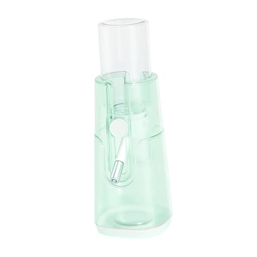 LOVIVER Wasserflasche für Hamster, Käfigspender, auslaufsichere Wasserflasche für Hamster mit Ständer, Trinkbrunnen für Hamster, für Rennmäuse, Eichhörnchen, Grün von LOVIVER