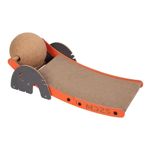 LOVIVER Wellblecher Papier Lounge Bett Katzenkratzer Spielzeug mit Schwestern Ball Kratzer Kätzchen Kratzer -Sofa für Innenkatzen Kitty von LOVIVER