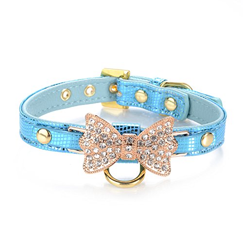 Love Halsband mit Ring für kleine Hunde, Katzen, Welpen und Kätzchen, für Reisen, Party, Tedd, Pudel, Bulldogge und Yorkshire Terrier von LOVPE