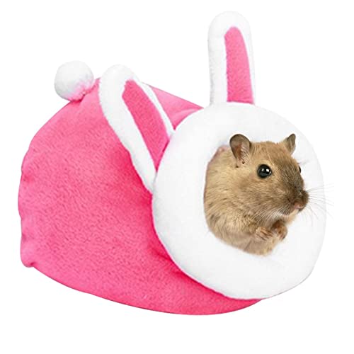 LOXE Hamster Warmbetthaus | Winter Igelbett für Käfig - Kleines Eichhörnchen-Chinchilla-Kaninchen-Meerschweinchen-Bettkäfig-Zubehör für Haustierliebhaber, Freunde, Eltern und Kinder von LOXE