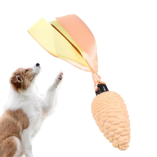 Kauspielzeug in Form eines Hundes, quietschendes Kauspielzeug für Hunde, mit Beißbändern, weiches und langlebiges Haustierspielzeug für Welpen und Hunde, Zeit von LPORF