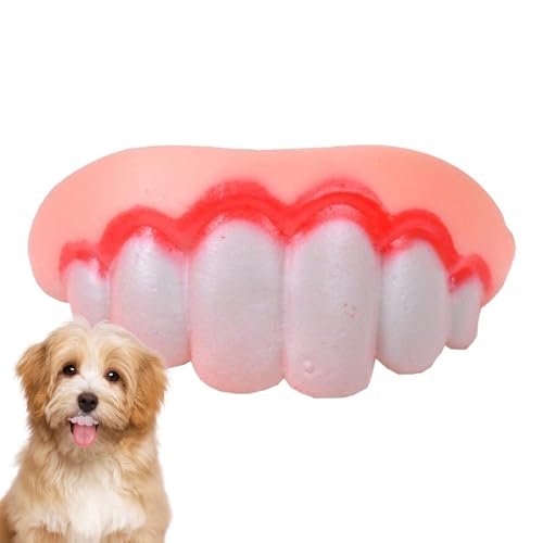 Zahnprothesen für Hunde, falsche Zahnriemen für Hunde, Zahnprothesen für lustige Hunde, kreativ, langlebig, reißfest, einfach anzubringen, lustiges Hundespielzeug, Zähne von LPORF