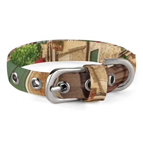 Haustier-Halsband, Italien-Straßen-Print, Ganzjahres-Haustierhalsband, weiches Haustierhalsband, niedliches Haustierhalsband, leichtes Haustierhalsband, stilvolles Hundehalsband von LQPMNK