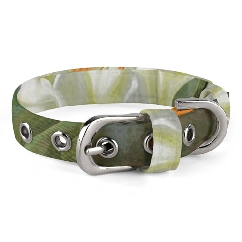 Haustier-Halsband, Lilien- und Schmetterlingsdruck, Ganzjahres-Haustier-Halsband, weiches Haustierhalsband, niedliches Haustierhalsband, leichtes Haustierhalsband, stilvolles Hundehalsband von LQPMNK