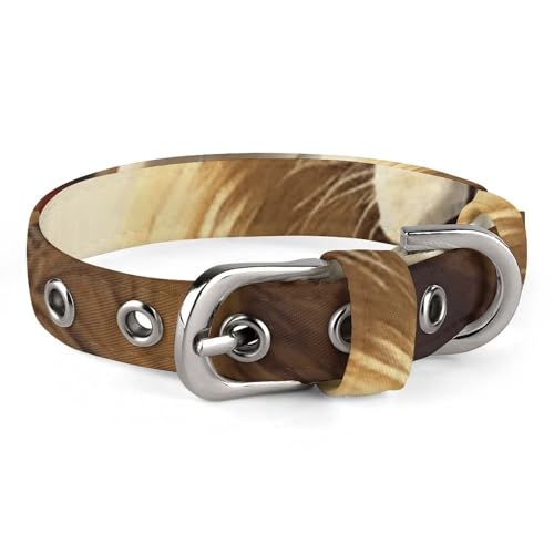 Haustier-Halsband, Löwen-Schaf-Druck, Ganzjahres-Haustier-Halsband, weiches Haustierhalsband, niedliches Haustierhalsband, leichtes Haustierhalsband, stilvolles Hundehalsband von LQPMNK