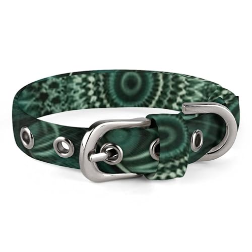 Haustierhalsband, Lotus- und Vortex-Druck, Ganzjahres-Haustierhalsband, weiches Haustierhalsband, niedliches Haustierhalsband, leichtes Haustierhalsband, stilvolles Hundehalsband von LQPMNK