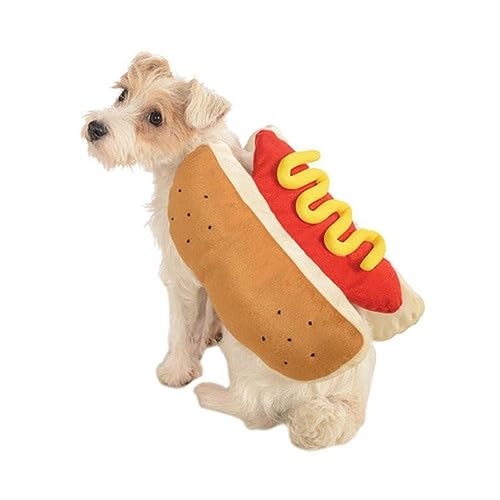 Haustier Kleidung Hot Dog Haustier Kleidung Neue Hamburg Cartoon Kleidung Spaß Einstellbare Haustier Rolle Y2I9 Hund Nette Spielen Kleidung von LQQDREX