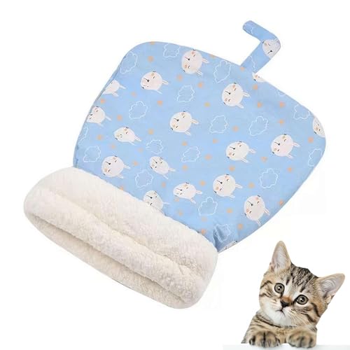 LQQDREX Katzen-Winterschlafsack, Haustiermatte, Wärmekissen für Katzen und kleine Hunde, Katzenbett-Höhlenschlafsack, Katzenschlafsack für Indoor-Katzen, weicher Plüsch, großer Katzensack, von LQQDREX