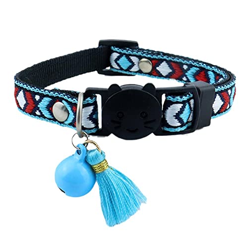 Nylon Halsband Mit Glocke Personalisierte Blume Drucken Halsbänder Muster Einstellbare Nette Haustier C2n4 Kätzchen Halsbänder Welpen von LQQDREX