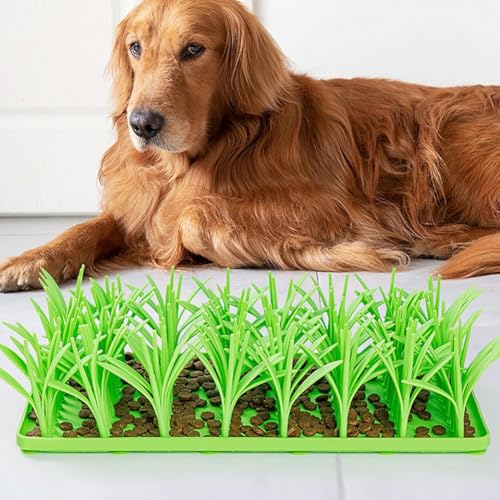 Silikon-Grasmatte für Katzen, Leckrasenanreicherungsmatte, Silikon Langsame Fütterung Schnüffelmatte für Katze und Hunde, Interaktives Katzenfutter Spielzeug, Futtersuche Schnüffelmatte, für Silikon-Grasmatte für Katzen, Leckrasenanreicherungsmatte, Silikon Langsame Fütterung Schnüffelmatte für Katze und Hunde, Interaktives Katzenfutter Spielzeug, Futtersuche Schnüffelmatte, für von LQQDREX