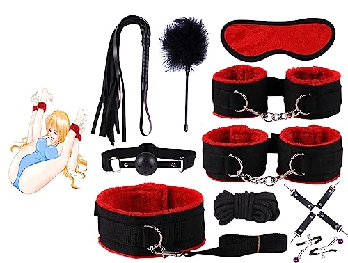 🅑🅓🅢🅜10 Stück Rotes Nylon-Hand- Und Fußarmband, Schmuck, Stressabbau-Spielzeug Für Sportspiele Und Familienaktivitäten, Freunde Und Paare Genießen EIN Perfektes Leben von LQSSA