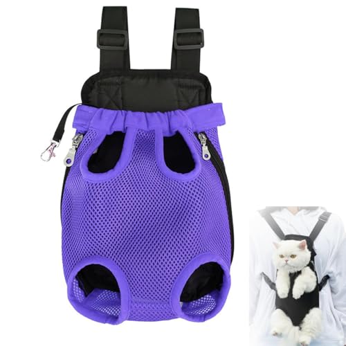 Furry Pawsy-Trage, Furry Pawsy-Katzenrucksack, Haustier-Reisetrage, Katzenbabytrage, Furry Pawsy-Katzenrucksack, Bequeme Schultergurte, verstellbar (L,A) von LQVNSAX