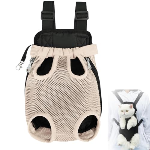 Furry Pawsy-Trage, Furry Pawsy-Katzenrucksack, Haustier-Reisetrage, Katzenbabytrage, Furry Pawsy-Katzenrucksack, Bequeme Schultergurte, verstellbar (L,B) von LQVNSAX