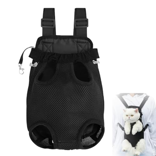 Furry Pawsy-Trage, Furry Pawsy-Katzenrucksack, Haustier-Reisetrage, Katzenbabytrage, Furry Pawsy-Katzenrucksack, Bequeme Schultergurte, verstellbar (L,C) von LQVNSAX