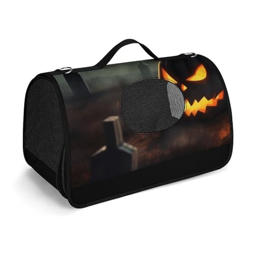 Haustier-Handtaschen, Halloween-Horror-bedruckte Haustier-Handtaschen, faltbare Haustier-Handtaschen, universelle Haustier-Handtaschen von LQWOK