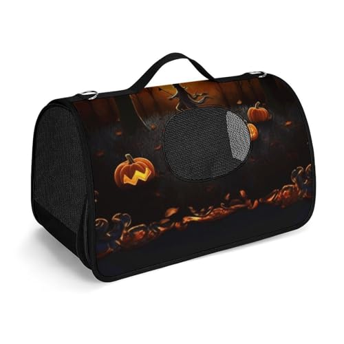 Haustier-Handtaschen, Halloween-Party, bedruckte Haustier-Handtaschen, faltbare Haustier-Handtaschen, universelle Haustier-Handtaschen von LQWOK