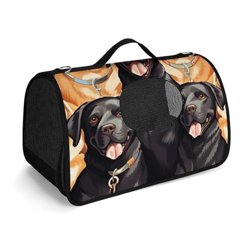 Haustier-Handtaschen, Labrador-Retriever-Hunde, bedruckte Haustier-Handtaschen, faltbare Haustier-Handtaschen, universelle Haustier-Handtaschen von LQWOK