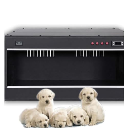 Inkubator Katzen Hunde,intelligente Wärmebox mit konstanter Temperatur,Inkubator Jungtiere,großer Brutkasten Hunde, Welpeninkubator mit Heizung,für Welpen,alle Anderen Tiere,Black-60x50x50cm von LSBHPPD