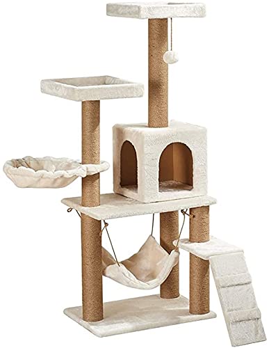 Kletterbaum Katzenkratzbaum Katzenbaum Großer Kratzbaum Katzenkletterturm für Indoor-Katzen LSDRALOBOOE 714 von LSDRALOBOOE