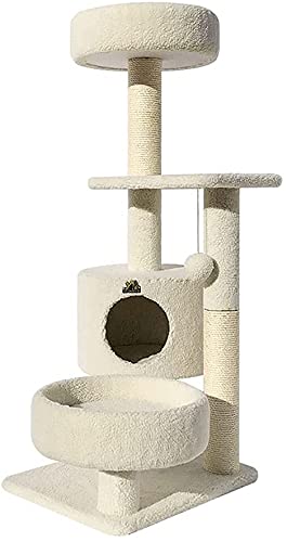 Kletterbaum Katzenkratzbaum Katzenbaum Großer Kratzbaum Kletterturm für Indoor-Katzen Katzenturm Activity Center mit Kratzbaum Eigentumswohnungen Hängematten Leitern LSDRALOBOOE 716 von LSDRALOBOOE