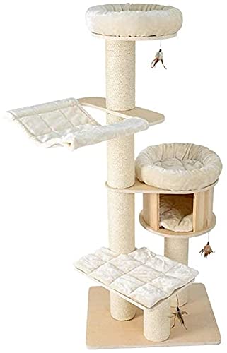 Kletterbaum Katzenkratzbaum Katzenbaum Großer Kratzbaum Kratzbaum Activity Center Haustiermöbel Katzenkratzer Sisal für Indoor/Outdoor-Katzenaktivität LSDRALOBOOE 714 von LSDRALOBOOE