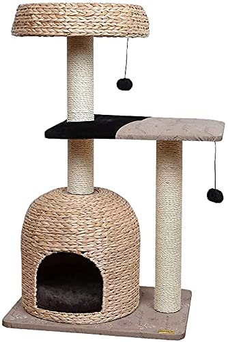 Kletterbaum Katzenkratzbaum Katzenbaum Haustiere Spielturm Haus Dekorative Möbel Hängematte Kratzer Bett Baum Klettern Spielzeug Aktivitätszentrum LSDRALOBOOE 714 von LSDRALOBOOE