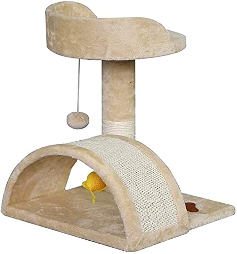 Kletterbaum Katzenkratzbaum Katzenbaum Katzenklettern Katzennest mit großer Kletterplattform Kratzbaum Katzenklettervilla Regal Kletterkatzenkralle LSDRALOBOOE 720 von LSDRALOBOOE