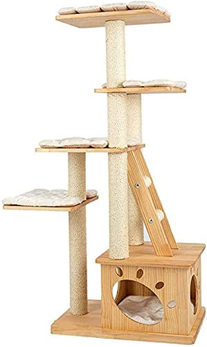 Kletterbaum Katzenkratzbaum Katzenbaum Kratzbaum Hängematte Baum Flanell Katzenkratzsäule Fangen Kratzbaum Turm Sisalhaus Katzenklettergerüst LSDRALOBOOE 714 von LSDRALOBOOE