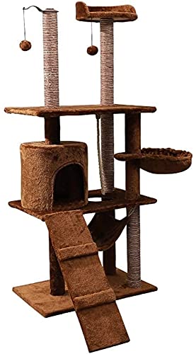 Kletterbaum Katzenkratzbaum Katzenbaum Kratzbaum Spielzeug Kletterbaum Bett Multi Level Cat Activity Center Sisal Kitten Tree Scratch LSDRALOBOOE 714 von LSDRALOBOOE