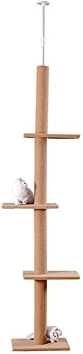 Kletterbaum Katzenkratzbaum Katzenbaum Mehrschichtige Plattform Super Long Large Cat Kletterbaum Kratzbaum Möbel Scratch LSDRALOBOOE 714(Color:Beige) von LSDRALOBOOE