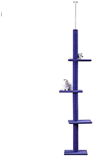 Kletterbaum Katzenkratzbaum Katzenbaum Mehrschichtige Plattform Super Long Large Cat Kletterbaum Kratzbaum Möbel Scratch LSDRALOBOOE 714(Color:Blue) von LSDRALOBOOE