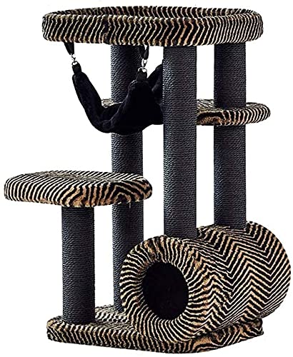 Kletterbaum Katzenkratzbaum Katzenbaum Mehrschichtiges Sisal Katzenklettergerüst Stabiles und langlebiges Katzenspielhaus Kratzbaum Katze Eigentumswohnung Katzenklettergerüst Katzenturm LSDRALOBOOE von LSDRALOBOOE