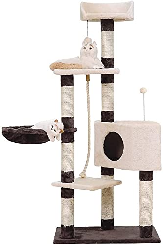 Kletterbaum Katzenkratzbaum Katzenbaum Multilayer Cat Claw Column Katzenstreu-Plattform für Jumping Pet Scale Cat Klettergerüst Großer Kratzbaum LSDRALOBOOE 714 von LSDRALOBOOE