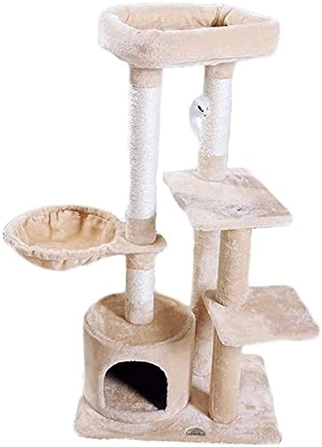 Kratzbaum Katzenbaum Kratzbaum Kletterbaum Cat Grab Board Jumping Platform Pet Cat Toy Supplies Katzenklettergerüst Sisalsäule Großer Kratzbaum Mehr als DREI Schichten Katzennest LSDRALOBOOE 712 von LSDRALOBOOE