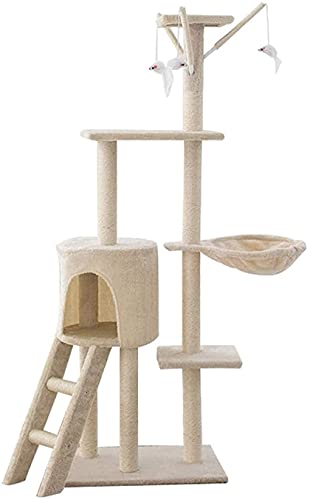 Kratzbaum Katzenbaum Kratzbaum Kletterbaum Katzenkletterbaum-Eigentumswohnung mit Sisal-Kratzbäumen Großer Kratzbaum Multi-Level Activity Tower Activity LSDRALOBOOE 712 von LSDRALOBOOE