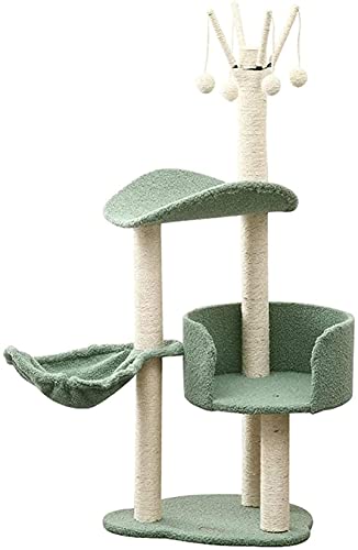 Kratzbaum Katzenbaum Kratzbaum Kletterbaum Katzenstreu Cat Villa One Katzenspielzeug Katzenklettergerüst Massivholz Katzenkratzer LSDRALOBOOE 712 von LSDRALOBOOE