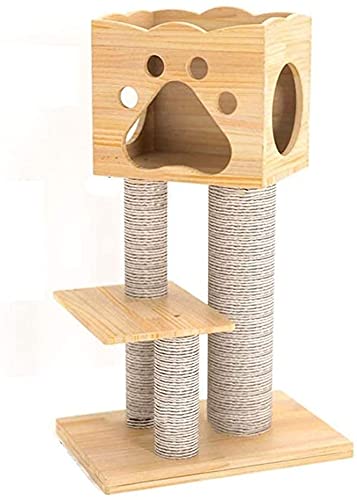 Kratzbaum Katzenbaum Kratzbaum Kletterbaum Kratzbaum Katzenbett Sisal Katzensprungplattform Große Katze Kratzsäule Katzensprungplattform Katzenspielhaus Kratzbäume Katze Eigentumswohnung Katzenklet von LSDRALOBOOE