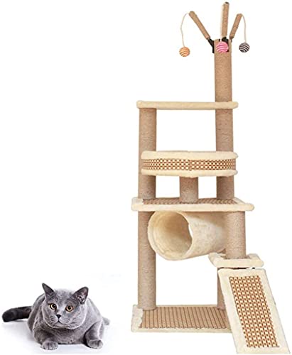 Kratzbaum Katzenbaum Kratzbaum Kletterbaum Kratzbaum Katzenspielzeug Leopardenkatzen Klettergerüst KatzenkletterregalGroße Katze Springen PlattformKatzen Klettergerüst Katzennest LSDRALOBOOE 712 von LSDRALOBOOE