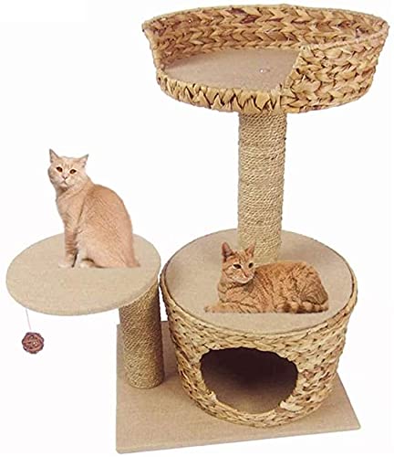 Kratzbaum Katzenbaum Kratzbaum Kletterbaum Kratzbaum Katzenstreu Katzenvilla Katzenkratzpfosten Katzenkletterturm Katzenturm Sisal Rattan Katzenklettergerüst LSDRALOBOOE 712 von LSDRALOBOOE