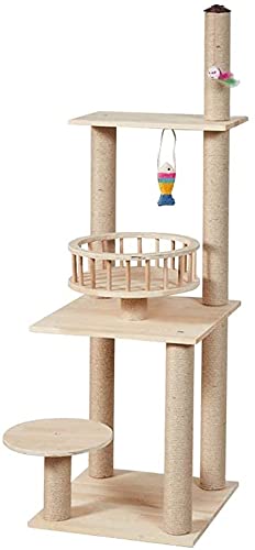 Kratzbaum Katzenbaum Kratzbaum Kletterbaum Sofa Haustier Pfotenpflege Spielzeug Katzenkratzbrett Kätzchen Kratzbrett Katzenklettergerüst Kratzbaum Hanfschnur Schleifen Klaue Katzenstreu Haus Bett mi von LSDRALOBOOE